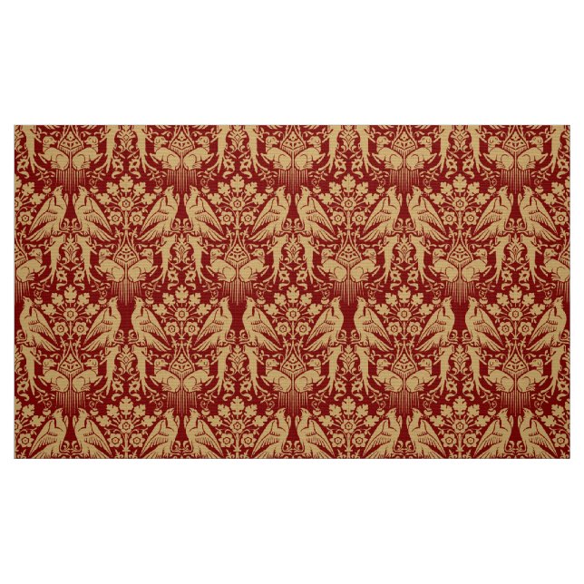 Tissu Motif de Impression Faucons & Chiens de Chasse Méd (Fat Quarter)