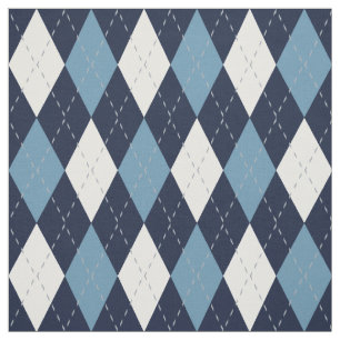 Tissu Motif de Jacquard bleu et blanc de la Marine