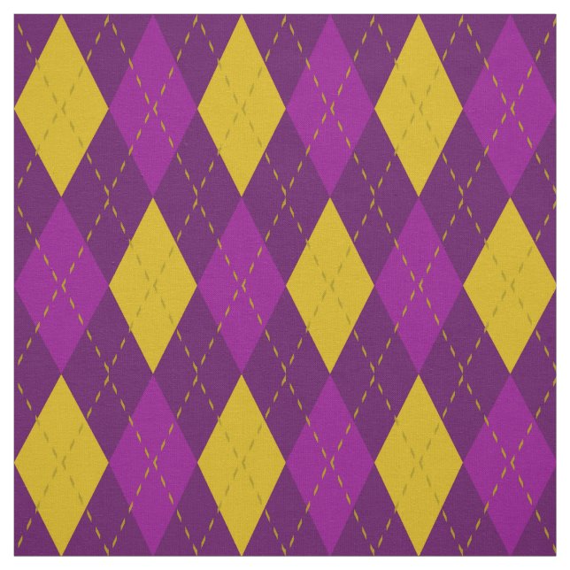 Tissu Motif de Jacquard jaune pourpre et or (Échantillon)