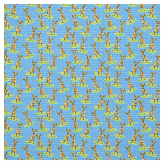 Tissu Motif de kangourou (Échantillon)