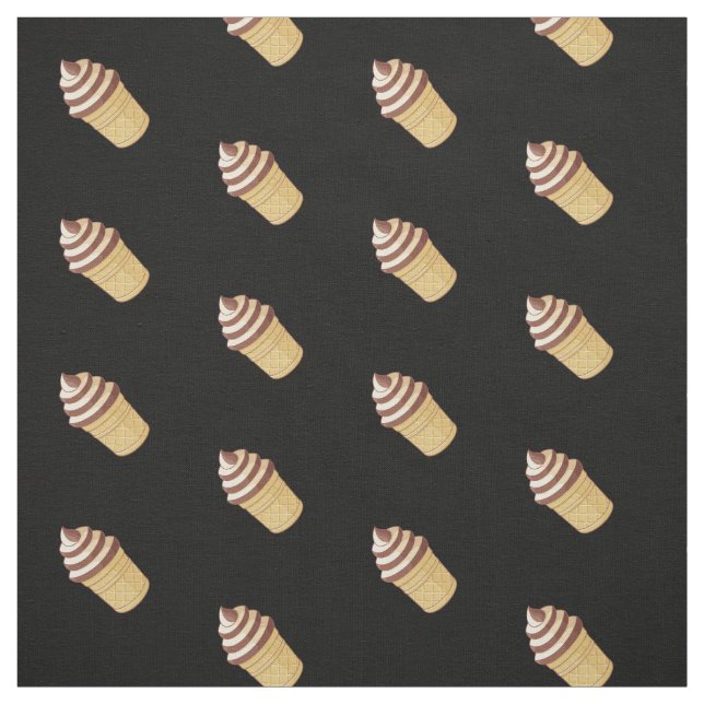 Tissu Motif de la Coupe de crème glacée à deux saveurs (Échantillon)