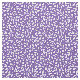 Tissu Motif de la feuille botanique blanche moderne Roya