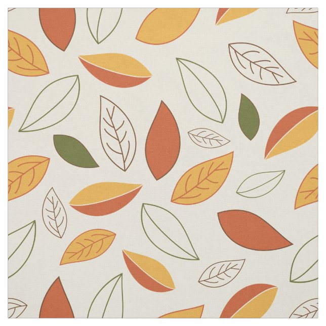 Tissu Motif de la feuille d'automne Répéter l'automne Fe (Échantillon)