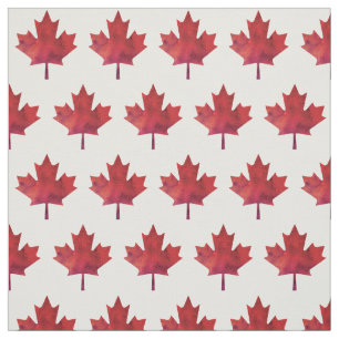 Tissu Motif de la feuille d'érable de la fête du Canada