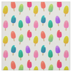 Tissu Motif de la glace colorée
