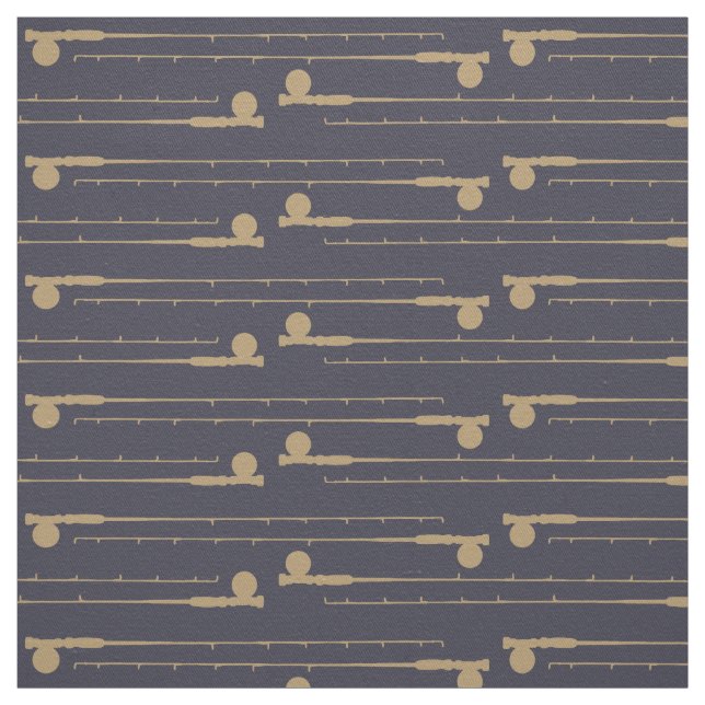 Tissu Motif de la pêche aux volées (Échantillon)