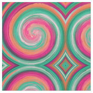 Tissu Motif de la spirale Abstraite #5