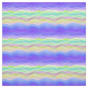 Tissu Motif de la vague de Cool rétro Abstrait artistiq