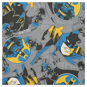 Tissu Motif de lancer à fond Batman