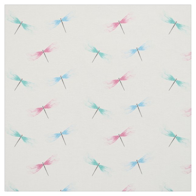 Tissu Motif de libellules (Échantillon)