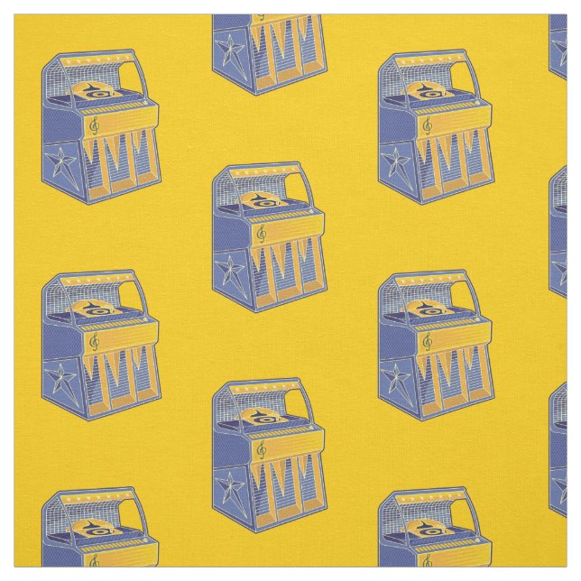 Tissu Motif de librairie rétro (Échantillon)