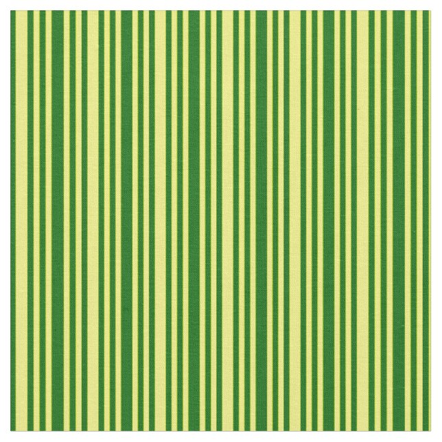 Tissu Motif de lignes/bandes vert foncé et jaune (Fermer)