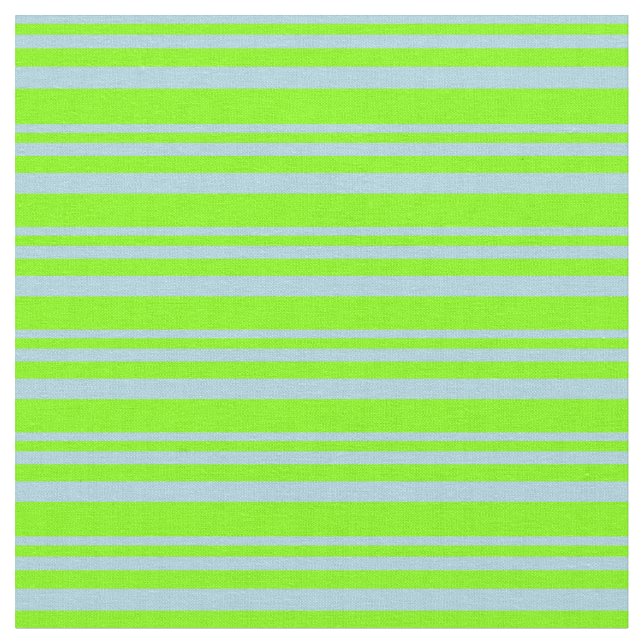 Tissu Motif de lignes Bleu clair et Chartreuse (Fermer)