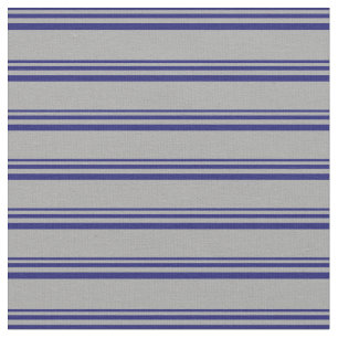 Tissu Motif de lignes bleu et gris foncé de minuit