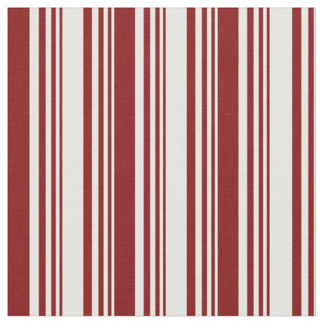 Tissu Motif de lignes couleur crème et marron (Fermer)