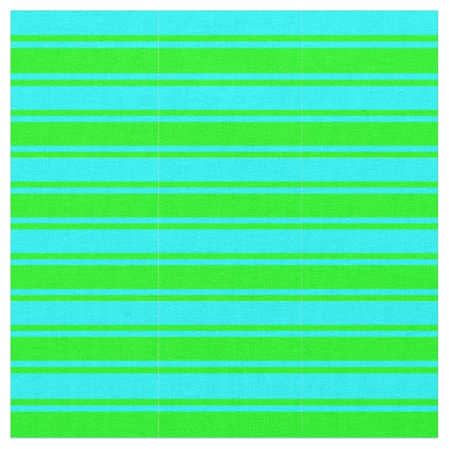 Tissu Motif de lignes couleur Cyan & Lime (Fermer)