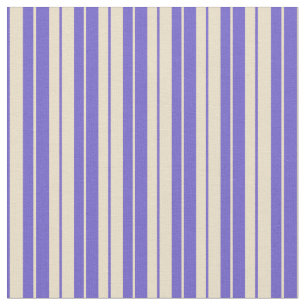 Tissu Motif de lignes couleur Tan et bleu ardoise