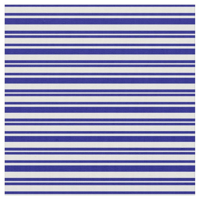 Tissu Motif de lignes de crème bleue et de menthe (Fermer)