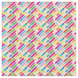 Tissu Motif de lignes diagonales arc-en-ciel tendance Ar