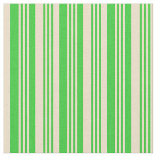 Tissu Motif de lignes et de bandes de couleur verte et b