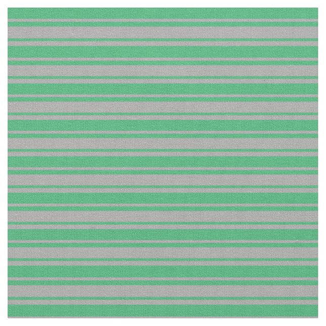 Tissu Motif de lignes gris foncé et vert mer (Fermer)