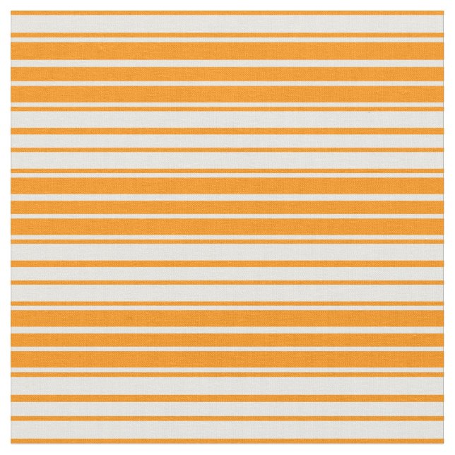Tissu Motif de lignes orange foncé et blanc (Fermer)