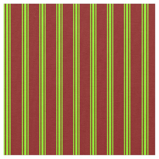 Tissu Motif de lignes/rayures marron et vert (Fermer)