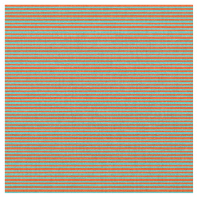 Tissu Motif de lignes rouge et turquoise (Fermer)