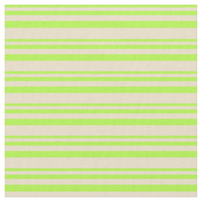 Tissu Motif de lignes vert clair et couleur bronze (Fermer)