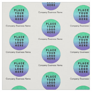 Tissu Motif de logo d'entreprise moderne personnalisé