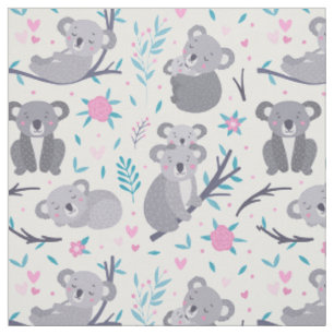 Tissu Motif de l'ours de Cute Koala