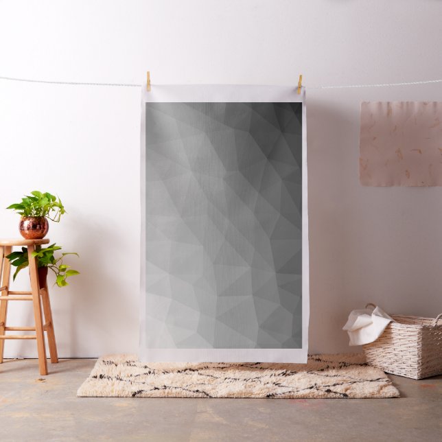 Tissu Motif de maille géométrique à dégradé gris (In Situ)