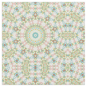 Tissu Motif de mandala géométrique coloré