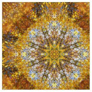 Tissu motif de mandala terrestre