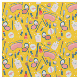 Tissu Motif de maquillage de beauté vintage