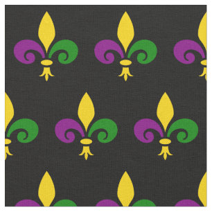 Tissu motif de mardi à fleurs de lis