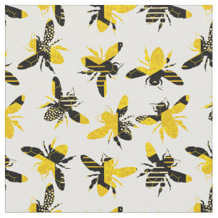 Tissu Motif de miel d'abeille