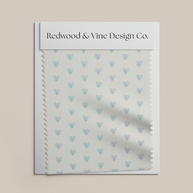 Tissu Motif de minuscules coeurs | Aqua Turquoise pâle (Créateur téléchargé)