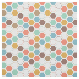 Tissu Motif de module de ruche d'abeille