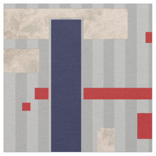 Tissu Motif de mosaïque de design de couleurs vintages s