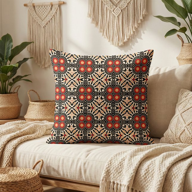 Tissu Motif de mosaïque ethnique arabe et bohème (Créateur téléchargé)