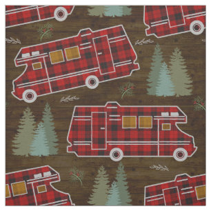 Tissu Motif de Motorhome rv Camper Travel Van Rustic