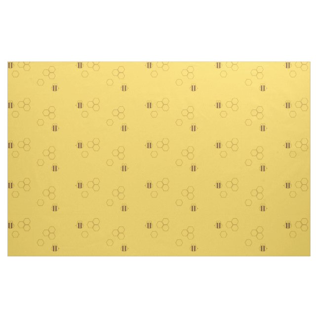 Tissu Motif de nid d'abeilles d'abeille (Yard)