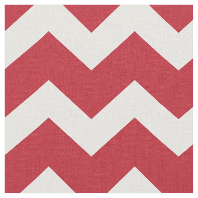 Tissu Motif de Noël Red Chevron (Fermer)