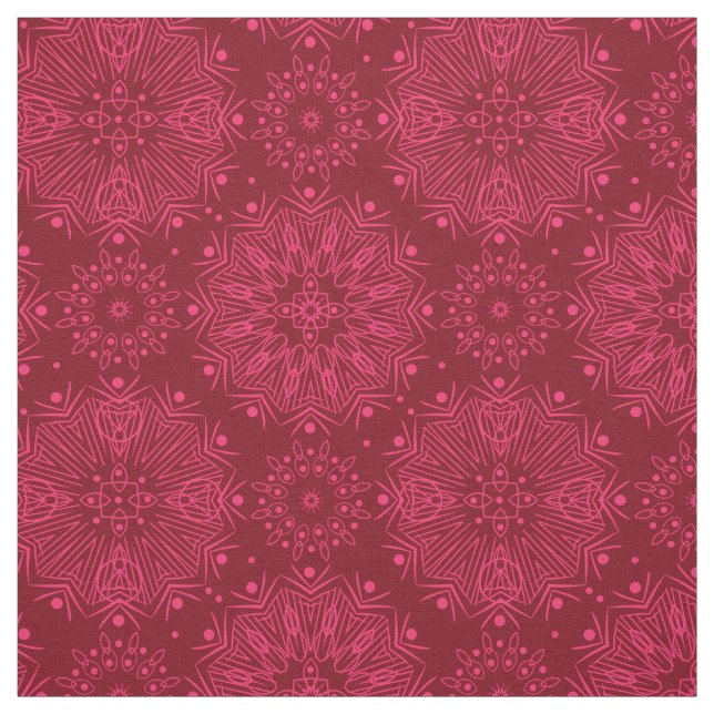 Tissu Motif de Noël rouge (Échantillon)