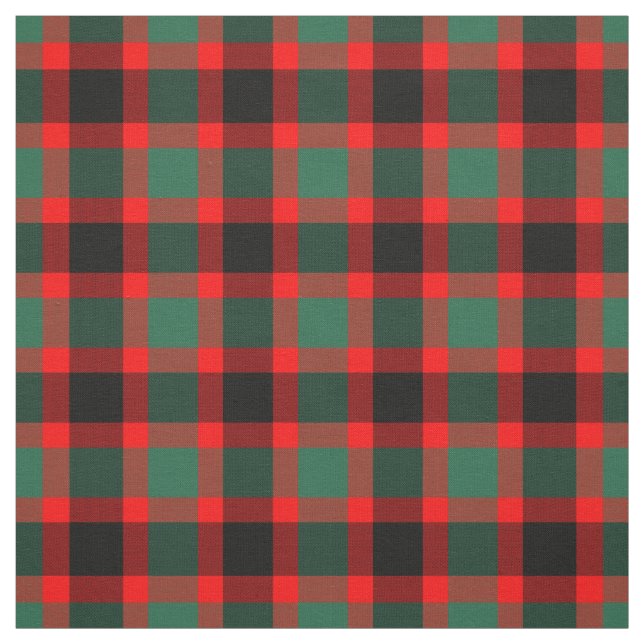 Tissu Motif de Noël rouge et vert Festive Plaid (Échantillon)