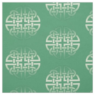 Tissu Motif de noeud celtique sur la couleur editable