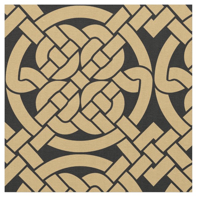 Tissu Motif de noeuds celtiques (Fermer)