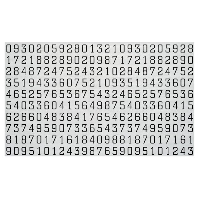 Tissu Motif de nombres (Fat Quarter)