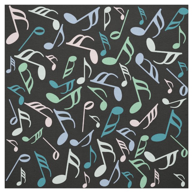 Tissu Motif de note de musique (Échantillon)